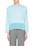 Main View - Click To Enlarge - CÉDRIC CHARLIER - Contrast split hem oversized sweater