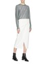 Figure View - Click To Enlarge - CÉDRIC CHARLIER - Metallic stripe sweater