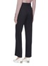 Back View - Click To Enlarge - CÉDRIC CHARLIER - Asymmetric pleated virgin wool suiting pants
