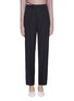 Main View - Click To Enlarge - CÉDRIC CHARLIER - Asymmetric pleated virgin wool suiting pants