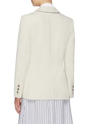 Back View - Click To Enlarge - CÉDRIC CHARLIER - Peaked lapel double-breasted blazer