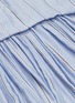 Detail View - Click To Enlarge - CÉDRIC CHARLIER - Gathered waist stripe cotton-silk shirt dress