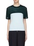 Main View - Click To Enlarge - CÉDRIC CHARLIER - Colourblock T-shirt panel top