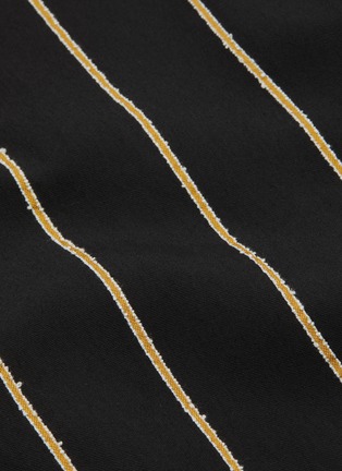 Detail View - Click To Enlarge - CÉDRIC CHARLIER - Button shoulder stripe dress
