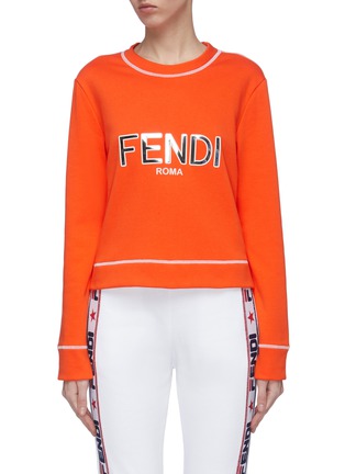 Main View - Click To Enlarge - FENDI SPORT - Logo print sweatshirt