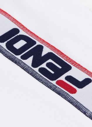 Detail View - Click To Enlarge - FENDI SPORT - x FILA logo stripe outseam sweatpants