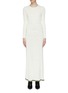 Main View - Click To Enlarge - CHRISTOPHER ESBER - Convertible button panel pleated rib knit dress