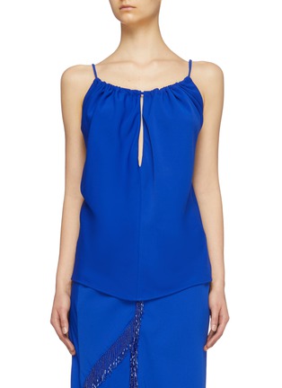 Main View - Click To Enlarge - CHRISTOPHER ESBER - Tie back keyhole front camisole top