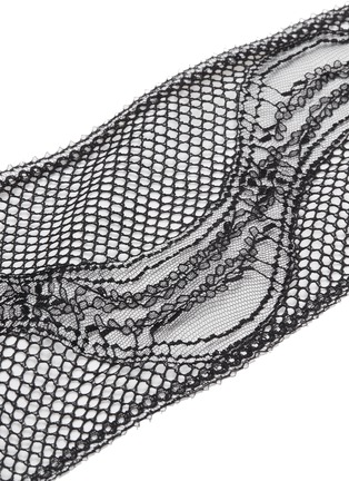 Detail View - Click To Enlarge - CHRISTOPHER ESBER - 'Eclipse' lace panel asymmetric skirt