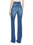 Back View - Click To Enlarge - PHILOSOPHY DI LORENZO SERAFINI - Detachable keyring contrast topstitching flared jeans