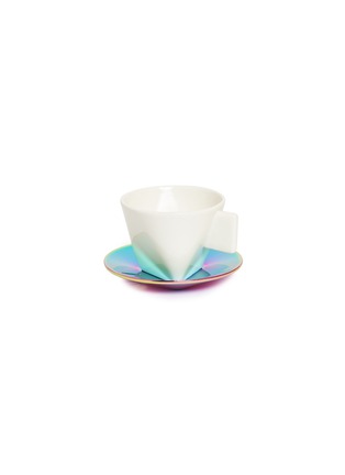 Main View - Click To Enlarge - MUTUOPIA - 'Tri-chapter' espresso cup and saucer set – Green