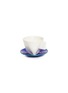 Main View - Click To Enlarge - MUTUOPIA - 'Tri-chapter' espresso cup and saucer set – Blue