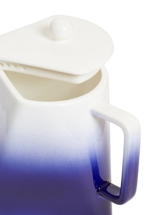 Detail View - Click To Enlarge - MUTUOPIA - 'Tri-chapter' colourblock teapot – Dense Fog Blue