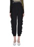 Main View - Click To Enlarge - SONIA RYKIEL - Ruffle outseam cropped crepe pants
