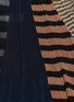 Detail View - Click To Enlarge - SONIA RYKIEL - Asymmetric stripe patchwork pleated knit skirt