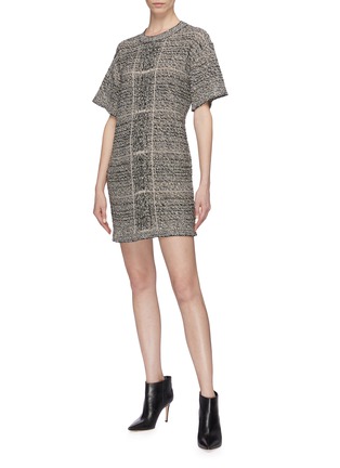 Figure View - Click To Enlarge - SONIA RYKIEL - Tweed T-shirt dress