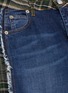  - SONIA RYKIEL - Frayed tartan plaid stripe outseam jeans