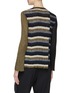 Back View - Click To Enlarge - SONIA RYKIEL - Colourblock stripe patchwork sweater