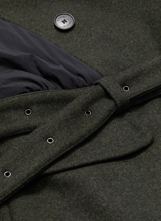  - SONIA RYKIEL - Belted patchwork melton coat