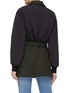 Back View - Click To Enlarge - SONIA RYKIEL - Belted patchwork melton coat