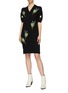 Figure View - Click To Enlarge - SONIA RYKIEL - Floral embroidered knit dress