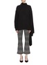 Main View - Click To Enlarge - SONIA RYKIEL - Button shoulder asymmetric drape cashmere turtleneck sweater