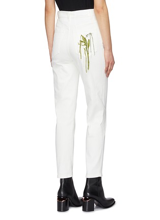 Back View - Click To Enlarge - SONIA RYKIEL - 'Lily of the Valley' embroidered jeans