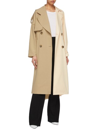 Figure View - Click To Enlarge - ENFÖLD - Belted colourblock trench coat