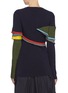 Back View - Click To Enlarge - ENFÖLD - Colourblock rib knit panel wool sweater