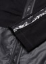  - NO KA’OI - 'Niho' stripe sleeve patchwork oversized hooded jacket