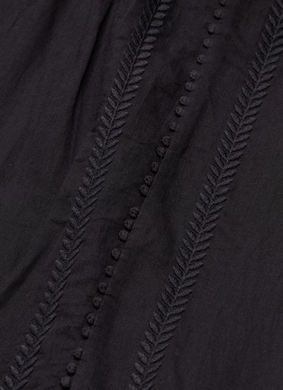 Detail View - Click To Enlarge - ISABEL MARANT ÉTOILE - 'Aboni' crochet ruffle trim tiered dress