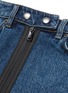 Detail View - Click To Enlarge - FIORUCCI - 'Lily' contrast pocket zip front denim skirt