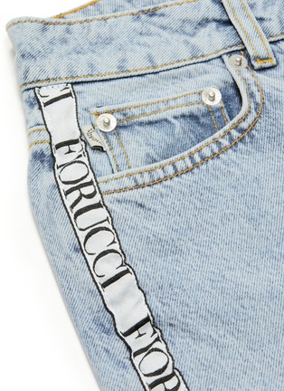  - FIORUCCI - 'Tara' logo stripe outseam jeans