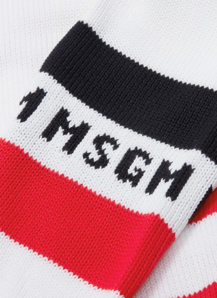  - MSGM - Logo graphic jacquard sweater