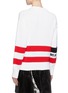 Back View - Click To Enlarge - MSGM - Logo graphic jacquard sweater