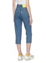 Back View - Click To Enlarge - AALTO - Zip cuff cropped straight leg jeans