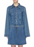 Main View - Click To Enlarge - AALTO - Bell sleeve denim jacket