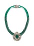 Main View - Click To Enlarge - AISHWARYA - Diamond emerald silver gold alloy pendant necklace