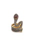 Main View - Click To Enlarge - AISHWARYA - Diamond ruby silver gold alloy snake ring