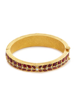  - AISHWARYA - Diamond ruby gold alloy bangle