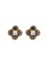 Main View - Click To Enlarge - AISHWARYA - Diamond sapphire ruby silver gold alloy stud earrings