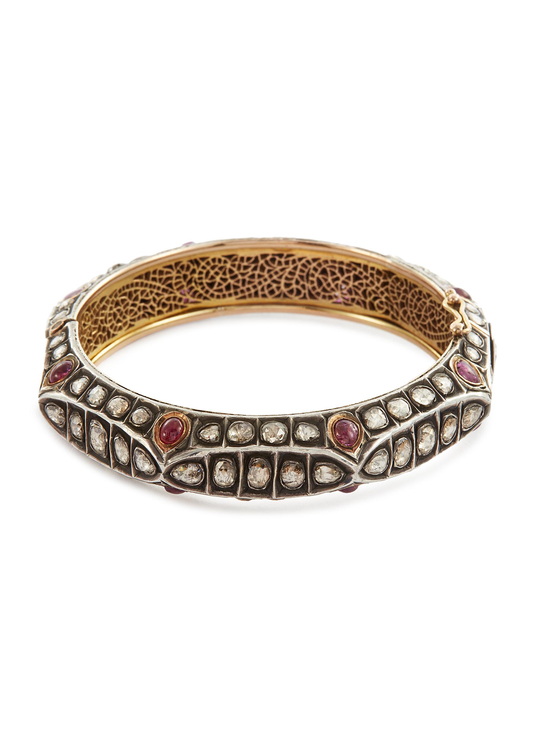 Buy TEEJH Aishwarya Gold Cuff Bracelet at Amazon.in