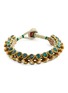 Main View - Click To Enlarge - AISHWARYA - Diamond emerald silver gold alloy bracelet