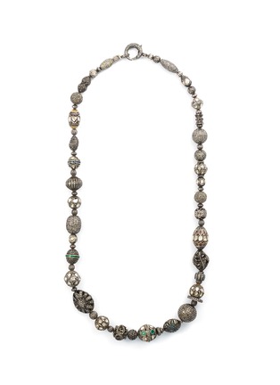 Main View - Click To Enlarge - AISHWARYA - Diamond gemstone silver gold alloy necklace