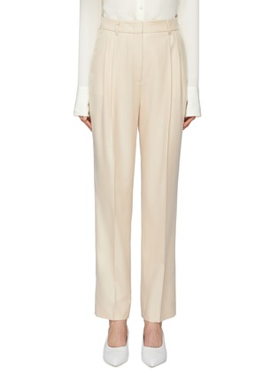 Main View - Click To Enlarge - GABRIELA HEARST - 'Warren' pleated cashmere pants