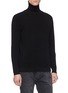 Detail View - Click To Enlarge - DREYDEN - 'Cecil' cashmere rib knit unisex turtleneck sweater