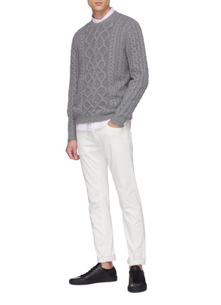  - DREYDEN - 'Claridge' cashmere cable knit unisex sweater