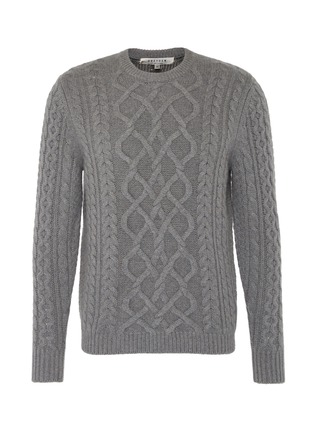 Main View - Click To Enlarge - DREYDEN - 'Claridge' cashmere cable knit unisex sweater