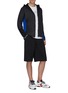 Figure View - Click To Enlarge - ADIDAS BY WHITE MOUNTAINEERING - 'Terrex' slogan print colourblock outseam hooded jacket