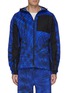 Main View - Click To Enlarge - ADIDAS BY WHITE MOUNTAINEERING - 'Terrex' colourblock abstract print hooded jacket